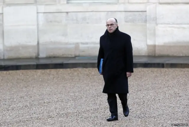 PARIS, FRANCE - JANUARY 08: Bernard Cazeneuve, French Minister of the Interior arrives at the Elysee Palace