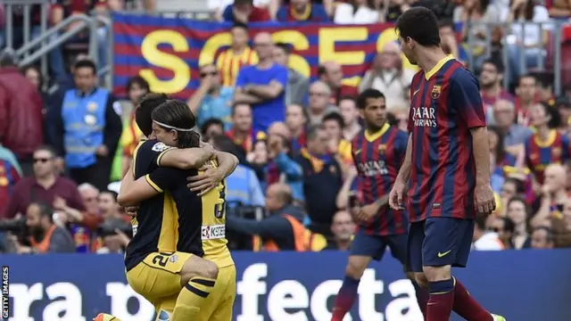 Atletico Madrid win the title against Barcelona