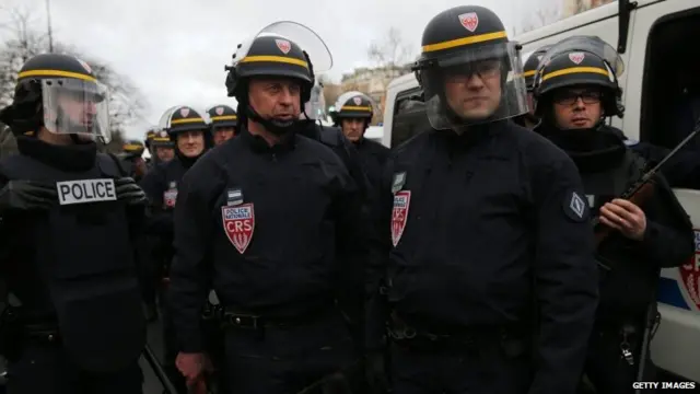 Police at Porte de Vincennes