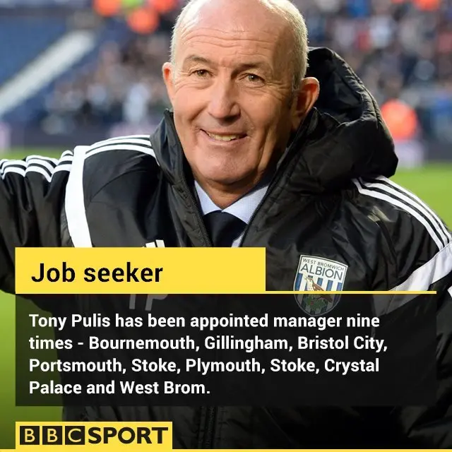 New West Brom manager Tony Pulis