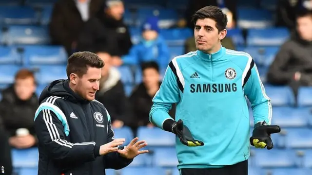 Chelsea keeper Thibault Courtois