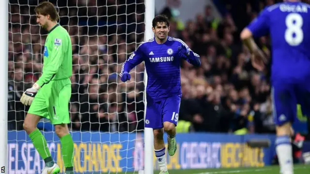 Diego Costa Celebrates