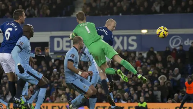 Steven Naismith scores a header