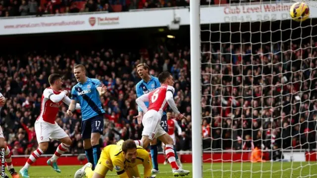 Laurent Koscielny scores