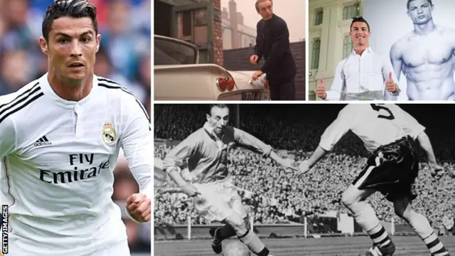 Cristiano Ronaldo and Stanley Matthews