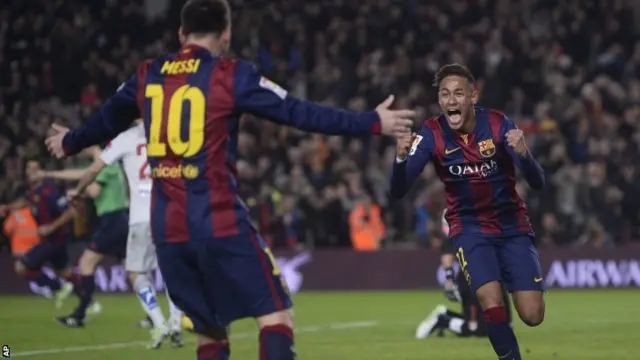 Lionel Messi and Neymar