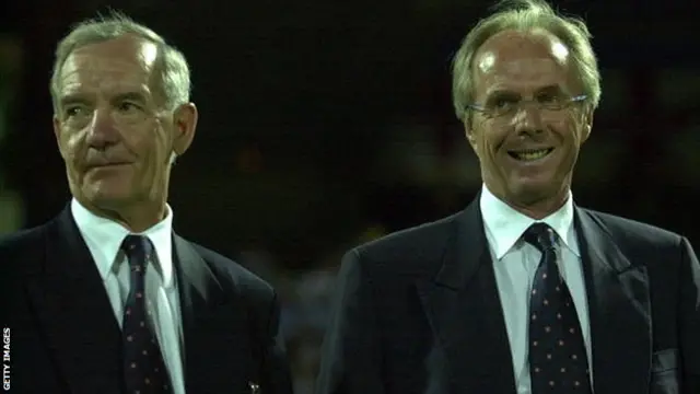 Tord Grip (left) with Sven-Goran Eriksson