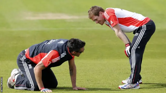 Kevin Pietersen and Eoin Morgan