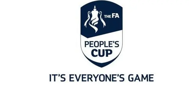 Graphic with the text The FA People's Cup and It's Everyone's Game below