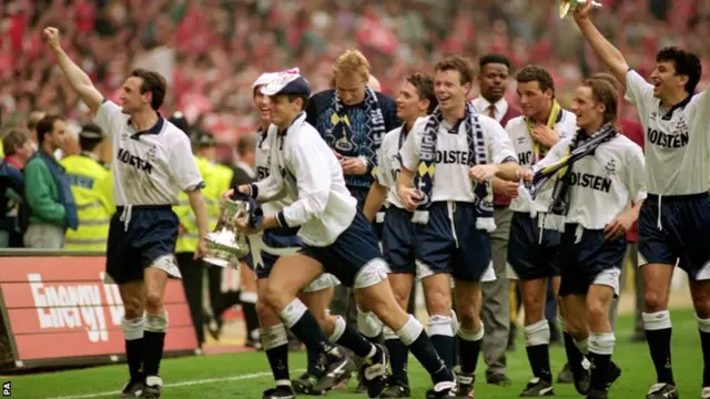 Tottenham win the 1991 FA Cup