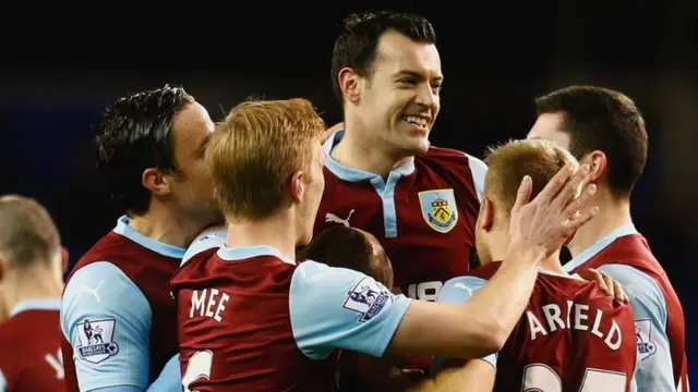 Ross Wallace celebrates for Burnley