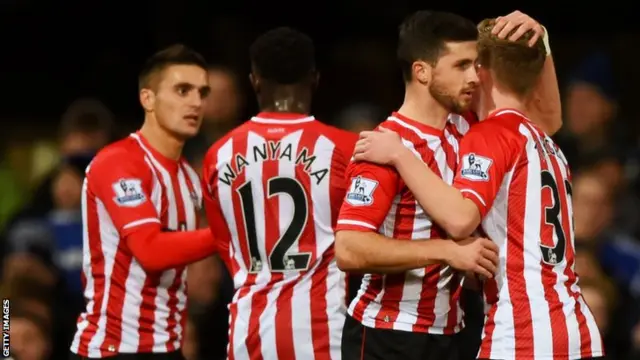 Southampton striker Shane Long celebrates