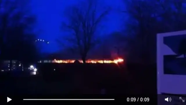 Video of the fire