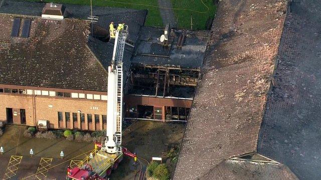 Firefighters at scene of Oxfordshire council building fire