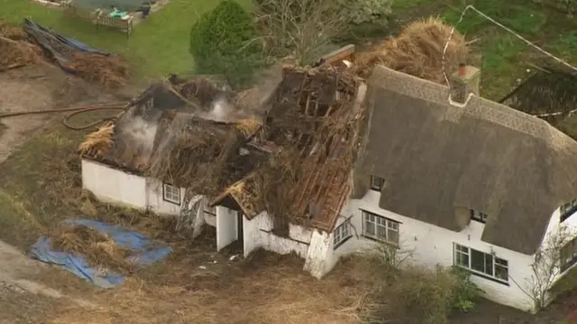 Roke Marsh cottage fire