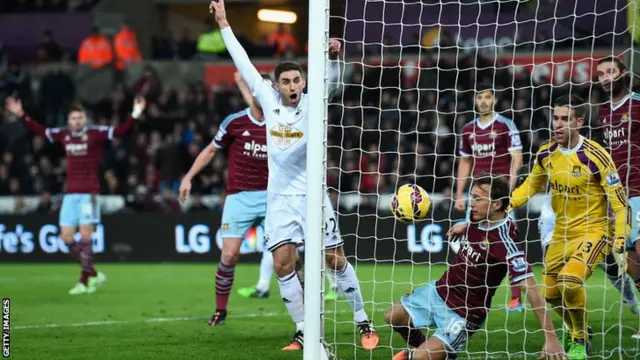 Swansea score against West Ham