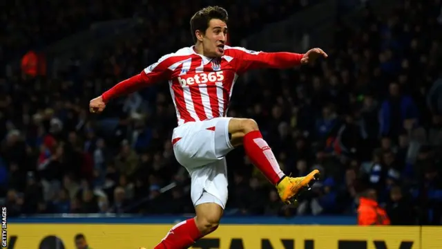 Bojan celebrates as he scores Stoke's opener