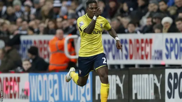 Eljero Elia scores for Southampton at Newcastle