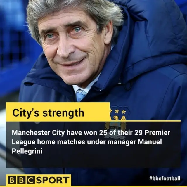 Manchester City manager Manuel Pellegrini