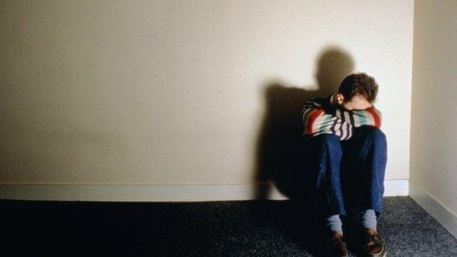 Depressed man