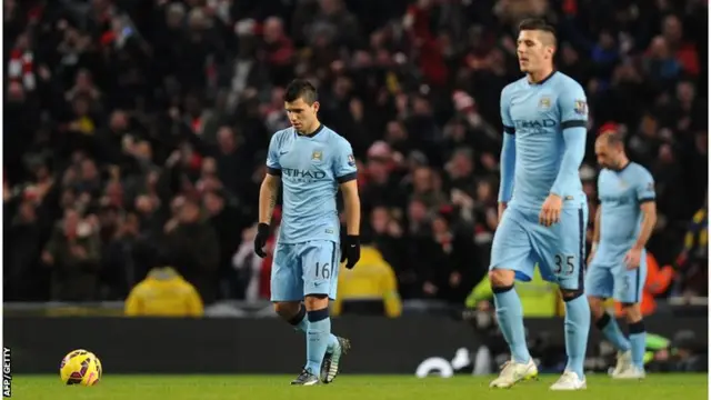 Manchester City react after conceding to Arsenal