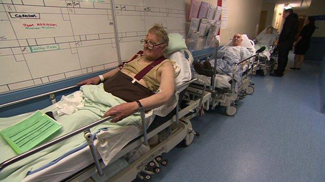 Patients waiting for a bed in Scarborough Hospital