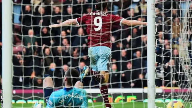 West Ham's Andy Carroll