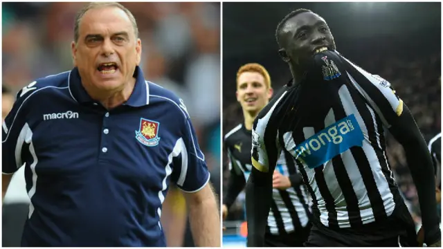 Avram Grant and Papiss Cisse