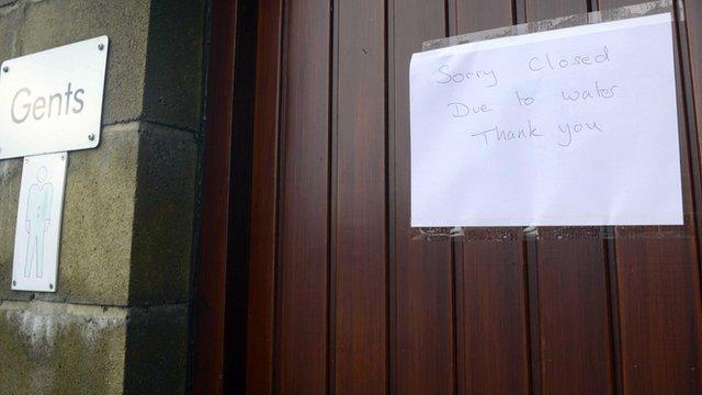 The toilets in Claudy are closed as a result of the water dispute