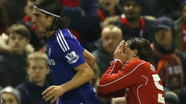 Lazar Markovic holds his face