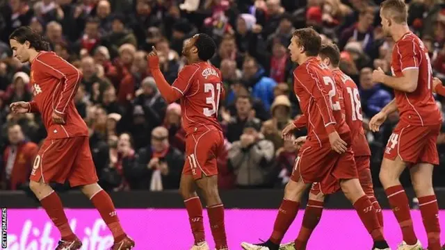 Raheem Sterling celebrates