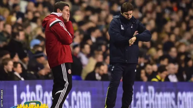 Nigel Clough and Mauricio Pochettino