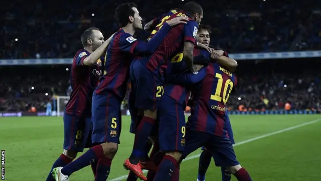 Barcelona celebrate