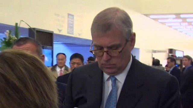 Prince Andrew at Davos