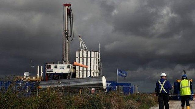 fracking site