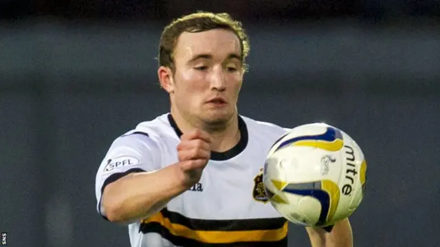 Chris Kane in action for Dumbarton