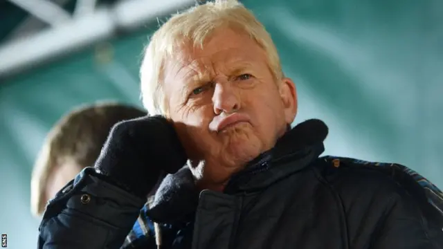 Scotland manager Gordon Strachan at McDiarmid Park