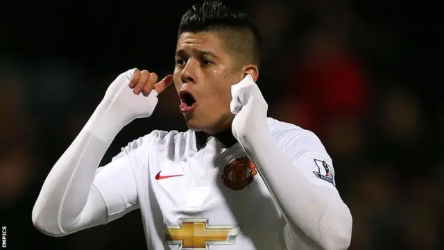 Manchester United defender Marcos Rojo