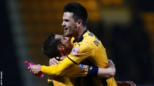 Cambridge winger Ryan Donaldson celebrates