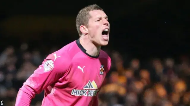 Cambridge United keeper Chris Dunn