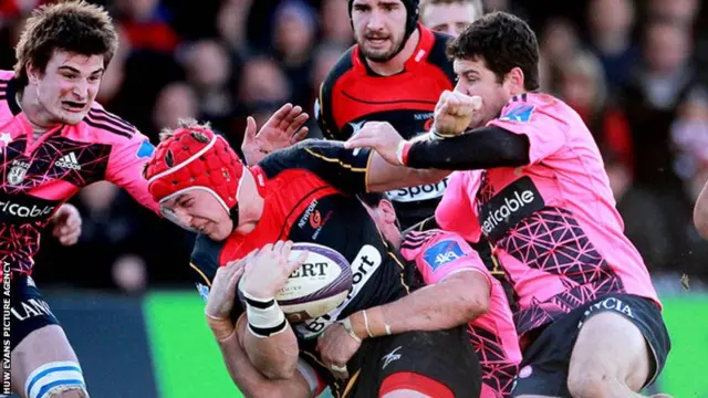 Dragons on the attack against Stade Francais