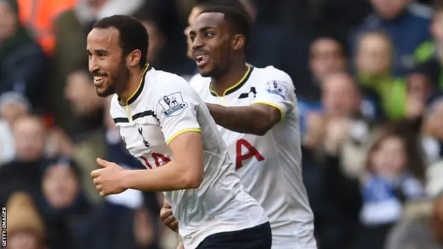 Andros Townsend celebrates with team mates