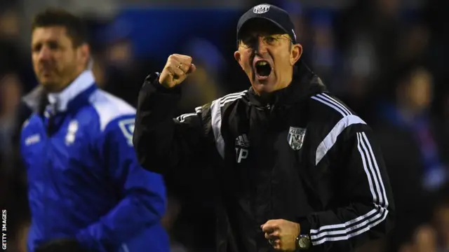 Tony Pulis celebrates