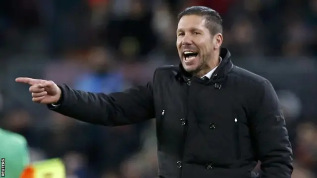 Atletico Madrid coach Diego Simeone