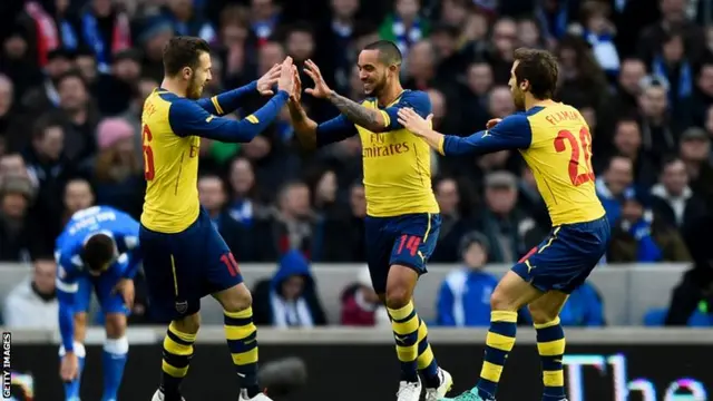 Walcott celebrates