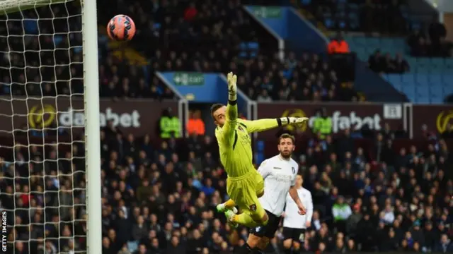 Goalkeeper Lee Camp fails to stop the goal