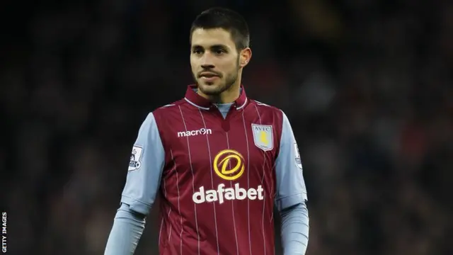 Carles Gil in action for Aston Villa