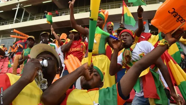 Guinea fans at Afcon 2015