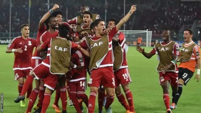 Equatorial Guinea celebrate