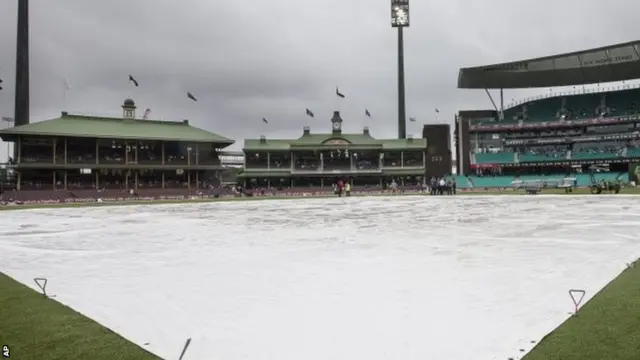 The beautiful Sydney Cricket Ground is covered on a grey Australia Day